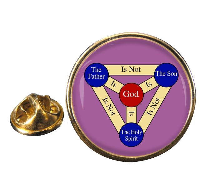 Shield of the Trinity (Scutum Fidei) Round Pin Badge